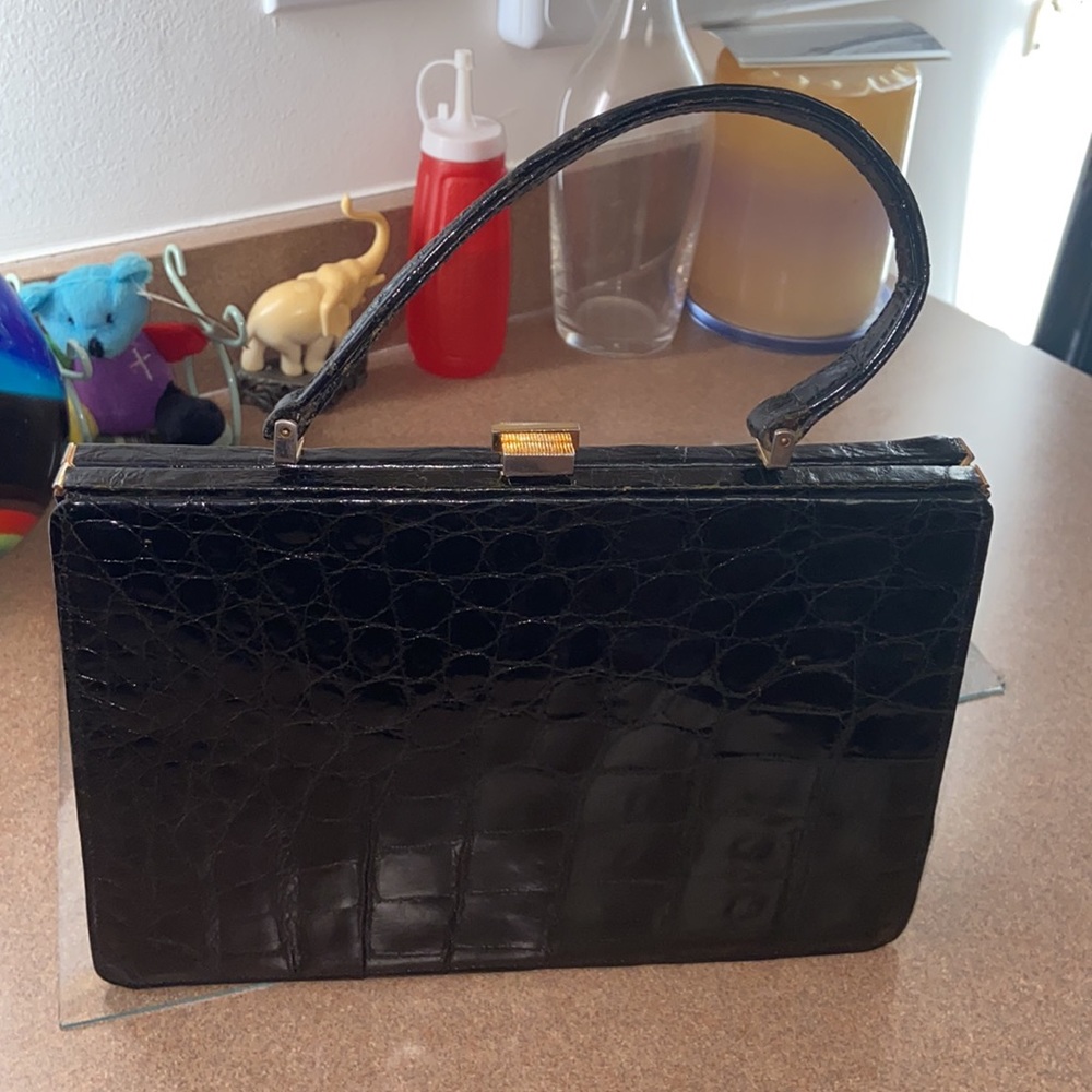 Pelletterie Genuine Crocodile Vintage Handbag & Cardholder - Picture 2 of 16